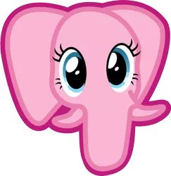 Size: 500x515 | Tagged: safe, artist:byteslice, derpibooru import, edit, pinkie pie, elephant, pony, logo, logo edit, logo parody, postgresql, solo, sql