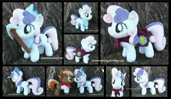 Size: 4530x2625 | Tagged: safe, artist:peruserofpieces, derpibooru import, button mash, sweetie belle, earth pony, pegasus, pony, unicorn, don't mine at night, accessories, bandana, boop, cape, clothes, cmc cape, colt, crest, crown, cutie mark crusaders patch, female, filly, front view, horn, jewelry, male, missing accessory, mouth hold, noseboop, pickaxe, plushie, profile, regalia, shipping, shirt, straight, sweetiemash, tiara, toy