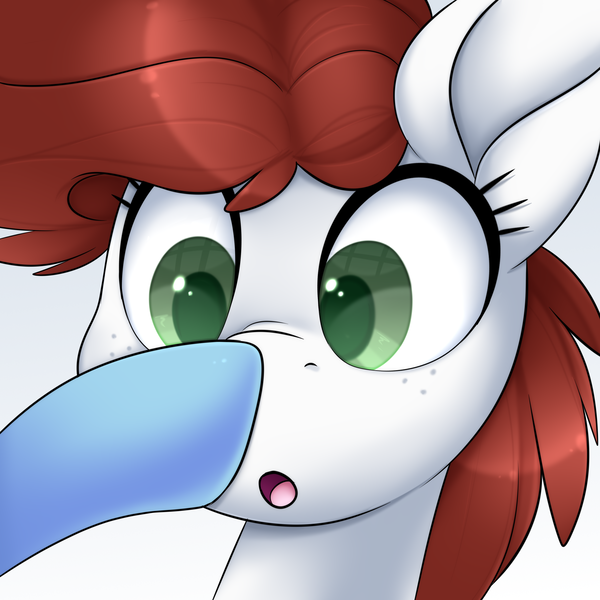 Size: 3000x3000 | Tagged: safe, artist:scarlet-spectrum, derpibooru import, oc, oc:aurora breeze, oc:graph travel, unofficial characters only, pegasus, pony, :o, boop, female, freckles, mare, open mouth, simple background, surprised