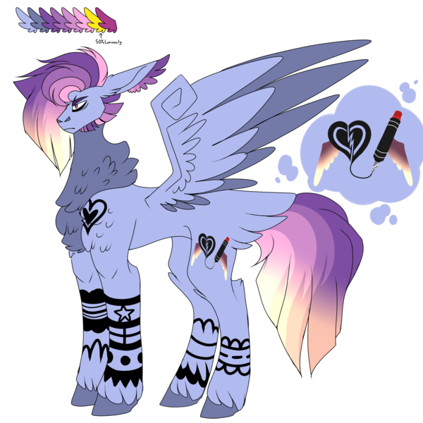 Size: 3000x3000 | Tagged: safe, artist:northlis, derpibooru import, oc, oc:castor, unofficial characters only, pegasus, pony, beard, casverse, chest fluff, facial hair, magical lesbian spawn, male, next generation, offspring, parent:rainbow dash, parent:twilight sparkle, parents:twidash, reference sheet, simple background, solo, stallion, tattoo, transparent background, unshorn fetlocks