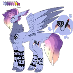 Size: 3000x3000 | Tagged: safe, artist:northlis, derpibooru import, oc, oc:castor, unofficial characters only, pegasus, pony, beard, casverse, chest fluff, facial hair, magical lesbian spawn, male, next generation, offspring, parent:rainbow dash, parent:twilight sparkle, parents:twidash, reference sheet, simple background, solo, stallion, tattoo, transparent background, unshorn fetlocks