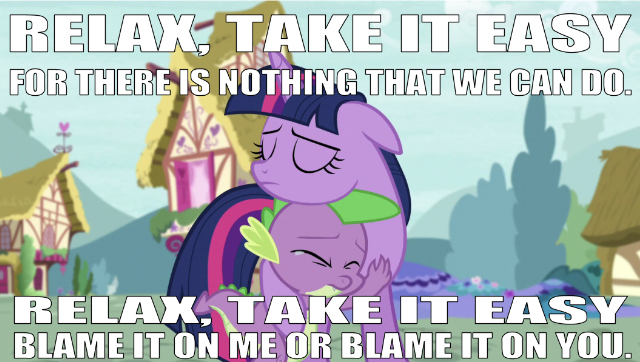 Size: 640x362 | Tagged: safe, derpibooru import, edit, edited screencap, editor:undeadponysoldier, screencap, spike, twilight sparkle, twilight sparkle (alicorn), alicorn, dragon, pony, castle sweet castle, caption, crying, eyes closed, female, house, hug, image macro, lyrics, male, mare, mika, ponyville, poor spike, relax take it easy, song reference, spikelove, text, tree