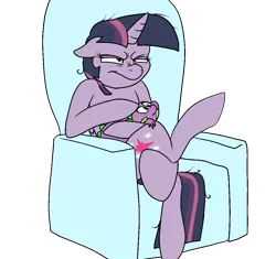 Size: 1000x938 | Tagged: safe, artist:bennimarru, derpibooru import, mean twilight sparkle, spike, the mean 6, blofeld, chair, clone, colored, crossed legs, ernst stavro blofeld, flat colors, image, petting, png, simple background, squint, transparent background