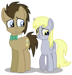 Size: 880x918 | Tagged: safe, artist:mlp-lolada, artist:parclytaxel, derpibooru import, derpy hooves, doctor whooves, time turner, earth pony, pegasus, pony, base used, doctorderpy, female, male, mare, shipping, stallion, straight