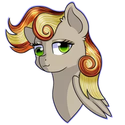 Size: 894x894 | Tagged: safe, artist:rainbowtashie, derpibooru import, carrot top, derpy hooves, golden harvest, oc, oc:clumsy carrot, pegasus, pony, commissioner:bigonionbean, derp, fusion, fusion:clumsy carrot