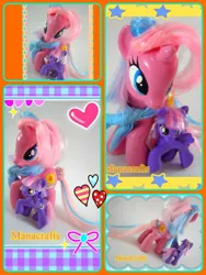 Size: 960x1280 | Tagged: safe, artist:lightningsilver-mana, derpibooru import, clear sky, wind sprint, pegasus, pony, unicorn, common ground, custom, doll, female, filly, hair styling, irl, mare, mother and child, mother and daughter, my little pony, paint, painting, photo, sewing, toy