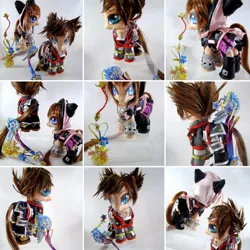 Size: 960x960 | Tagged: safe, artist:lightningsilver-mana, derpibooru import, human, pony, anime, anime style, couple, doll, drugs, fandom, hero, heroin, kingdom hearts, kingdom hearts 3, leather, paint, painting, photo, play station, sewing, textiles, toy, video game