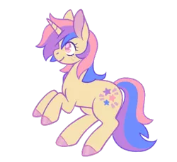 Size: 420x385 | Tagged: safe, artist:horsepaws, derpibooru import, oc, oc:cassiopeia, unofficial characters only, pony, unicorn, adoptable, colored hooves, female, hooves, hooves up, mare, multicolored hair, solo