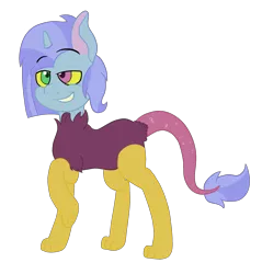 Size: 2212x2312 | Tagged: safe, artist:moonlightdisney5, derpibooru import, oc, oc:whisp wand, unofficial characters only, dracony, dragon, hybrid, pony, interspecies offspring, next generation, offspring, parent:discord, parent:trixie, parents:trixcord, solo