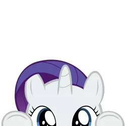 Size: 10000x10000 | Tagged: safe, artist:mrkat7214, derpibooru import, part of a set, rarity, pony, unicorn, absurd resolution, cute, female, filly, filly rarity, peekaboo, peeking, raribetes, simple background, solo, soon, transparent background, younger