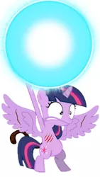 Size: 720x1280 | Tagged: safe, derpibooru import, twilight sparkle, twilight sparkle (alicorn), alicorn, pony, the cutie mark chronicles, 1000 years in photoshop, dragon ball gt, dragon ball z, faic, female, filly, filly twilight sparkle, genki dama, scar, spirit bomb, tail, wat, wtf, younger