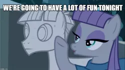 Size: 888x499 | Tagged: safe, derpibooru import, edit, edited screencap, screencap, maud pie, mudbriar, earth pony, pony, student counsel, agalmatophilia, caption, cartoonito logo, female, image macro, male, mare, maudbriar, meme, petrification, rock, rockbriar, shipping, statue, straight, text, that pony sure does love rocks