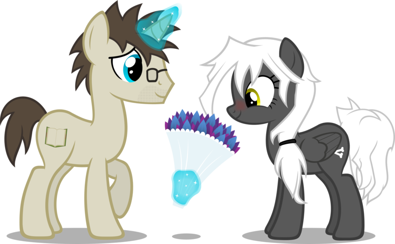 Size: 3548x2193 | Tagged: safe, artist:zacatron94, derpibooru import, oc, oc:blank novel, oc:captain white, unofficial characters only, pegasus, pony, unicorn, bouquet, female, flower, magic, male, mare, oc x oc, shipping, simple background, stallion, straight, transparent background, vector, whitenovel