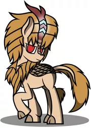 Size: 1184x1655 | Tagged: safe, artist:nguyendeliriam, derpibooru import, oc, oc:sand storm, unofficial characters only, kirin, kirinified, male, solo, species swap