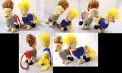 Size: 1024x616 | Tagged: safe, artist:lightningsilver-mana, derpibooru import, earth pony, human, pony, beavis and butthead, beavis and butthead do america, craft, crossover, custom, doll, fandom, g4, handmade, irl, mtv, murica, my little pony, paint, painted, painting, photo, sewing, sewing needle, toy