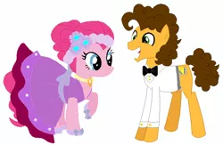 Size: 739x482 | Tagged: safe, artist:unicornsmile, derpibooru import, cheese sandwich, pinkie pie, pony, cheesepie, clothes, dress, female, male, marriage, shipping, straight, wedding, wedding dress