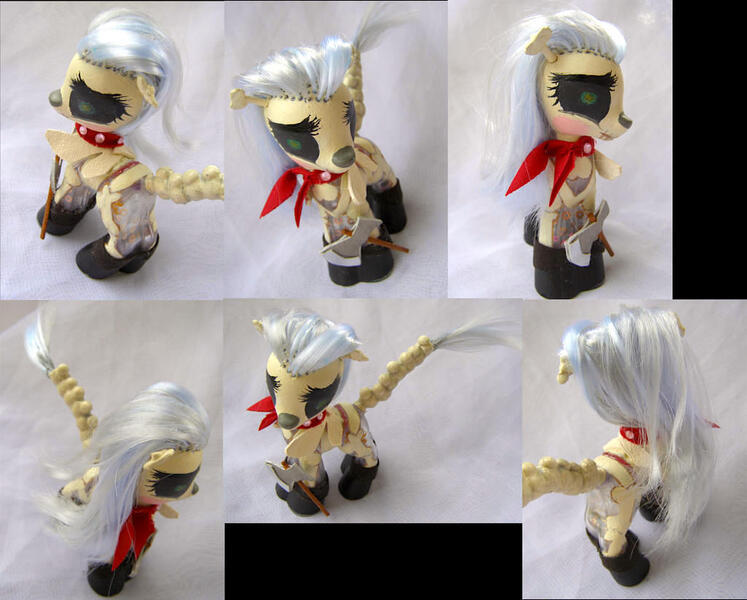 Size: 1024x822 | Tagged: safe, artist:lightningsilver-mana, derpibooru import, skellinore, earth pony, pony, skeleton pony, the break up breakdown, bone, craft, custom, doll, female, figure, figurine, irl, leather, my little pony, paint, painting, photo, skeleton, solo, toy