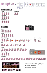 Size: 571x888 | Tagged: artist:tarkan809, deltarune, derpibooru import, g1, pixel art, safe, simple background, spike (g1), spoiler:deltarune, sprite sheet, transparent background