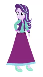 Size: 376x670 | Tagged: safe, artist:starman1999, derpibooru import, starlight glimmer, equestria girls, clothes, long skirt, skirt, solo