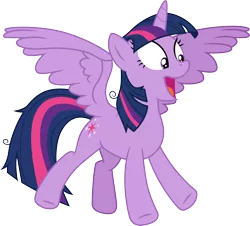 Size: 3316x3000 | Tagged: safe, artist:cloudyglow, artist:yanoda, derpibooru import, twilight sparkle, twilight sparkle (alicorn), alicorn, pony, best gift ever, .ai available, excited, female, high res, mare, open mouth, simple background, transparent background, vector