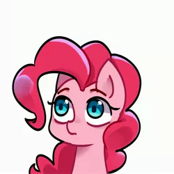 Size: 3000x3000 | Tagged: safe, artist:nocturne1113, derpibooru import, pinkie pie, earth pony, pony, bust, cute, diapinkes, female, mare, portrait, simple background, solo, white background