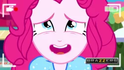 Size: 960x540 | Tagged: suggestive, derpibooru import, edit, edited screencap, editor:countcoltnackh, screencap, pinkie pie, equestria girls, equestria girls series, five lines you need to stand in, spoiler:eqg series (season 2), brazzers, context is for the weak, female, implied porn, solo