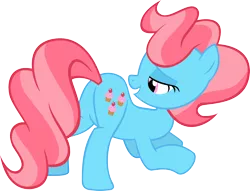 Size: 3000x2287 | Tagged: safe, artist:strawbellycake, derpibooru import, cup cake, earth pony, pony, butt, face down ass up, female, lidded eyes, look at my ass, milf, open mouth, plot, sexy, simple background, smiling, solo, stupid sexy cup cake, transparent background, vector