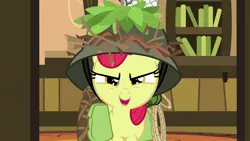 Size: 1920x1080 | Tagged: safe, derpibooru import, screencap, apple bloom, pony, going to seed, bag, helmet, rope, saddle bag, solo