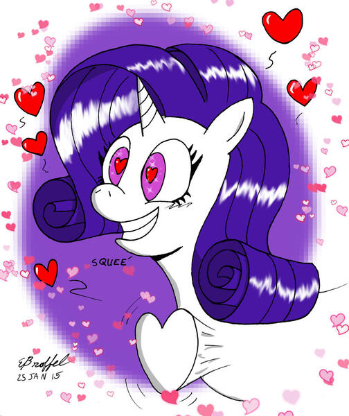 Size: 900x1071 | Tagged: safe, artist:cartoon-eric, derpibooru import, rarity, pony, cute, heart eyes, heart pounding, heartbeat, raribetes, squee, wingding eyes