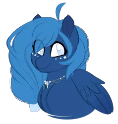 Size: 2167x2281 | Tagged: safe, artist:azure-art-wave, derpibooru import, oc, oc:lorelei snowflake, pegasus, pony, bust, female, mare, portrait, simple background, solo, transparent background