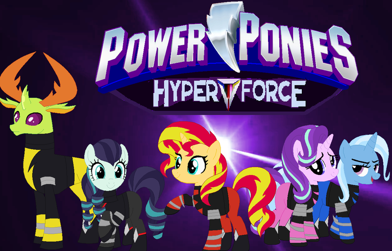 Size: 1252x799 | Tagged: artist:cam-and-sister-paint, black ranger, blue ranger, changedling, changeling, coloratura, derpibooru import, king thorax, pink ranger, power rangers, power rangers hyperforce, rara, red ranger, safe, starlight glimmer, sunset shimmer, thorax, trixie, yellow ranger