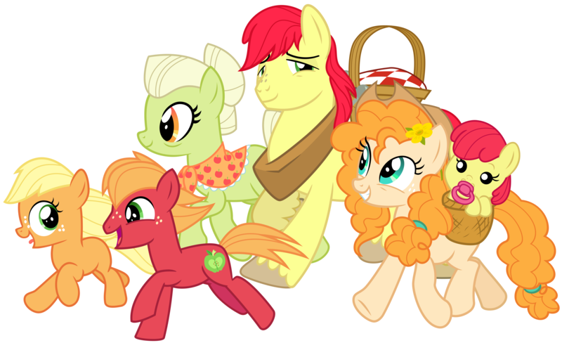 Size: 5250x3200 | Tagged: safe, artist:cheezedoodle96, derpibooru import, apple bloom, applejack, big macintosh, bright mac, granny smith, pear butter, earth pony, pony, going to seed, .svg available, adorabloom, apple family, apple siblings, apple sisters, baby, baby apple bloom, baby pony, brother and sister, colt, colt big macintosh, cowboy hat, cute, eye contact, family, father and child, father and daughter, father and son, female, filly, filly applejack, flower, flower in hair, foal, freckles, grandmother and grandchild, grandmother and granddaughter, grandmother and grandson, hat, jackabetes, laughing, looking at each other, macabetes, male, mare, mother and child, mother and daughter, mother and daughter-in-law, mother and son, pacifier, pearabetes, picnic blanket, running, shawl, siblings, simple background, sisters, stallion, svg, the whole apple family, transparent background, unshorn fetlocks, vector, walking, wall of tags, yoke, young granny smith, younger