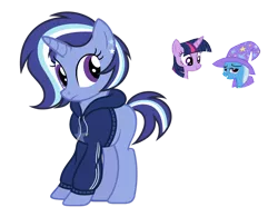 Size: 1024x798 | Tagged: safe, artist:sapphiretwinkle, derpibooru import, trixie, twilight sparkle, oc, pony, female, lesbian, magical lesbian spawn, offspring, parent:trixie, parent:twilight sparkle, parents:twixie, shipping, twixie