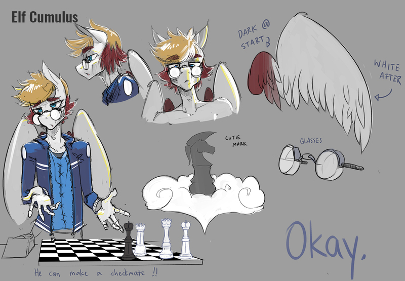 Size: 1082x750 | Tagged: anthro, artist:oughta, concept art, derpibooru import, glasses, male, oc, pegasus, price of beauty, safe, unofficial characters only