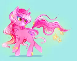 Size: 1525x1207 | Tagged: safe, artist:twistedmindbrony, derpibooru import, oc, oc:candy heart, unofficial characters only, pony, unicorn, bow, female, flower, hair bow, mare, simple background, solo, tail bow