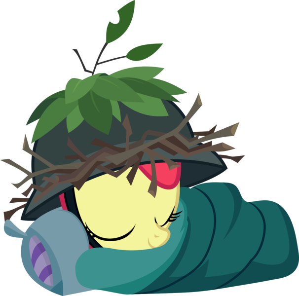 Size: 1494x1480 | Tagged: safe, artist:frownfactory, derpibooru import, apple bloom, earth pony, pony, going to seed, .svg available, adorable face, adorabloom, cuddly, cute, cuteness overload, cutest pony alive, cutest pony ever, daaaaaaaaaaaw, eyes closed, female, filly, helmet, hnnng, hugable, pillow, simple background, sleeping, sleeping bag, solo, svg, transparent background, vector, weapons-grade cute