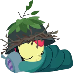Size: 1494x1480 | Tagged: safe, artist:frownfactory, derpibooru import, apple bloom, earth pony, pony, going to seed, .svg available, adorable face, adorabloom, cuddly, cute, cuteness overload, cutest pony alive, cutest pony ever, daaaaaaaaaaaw, eyes closed, female, filly, helmet, hnnng, hugable, pillow, simple background, sleeping, sleeping bag, solo, svg, transparent background, vector, weapons-grade cute