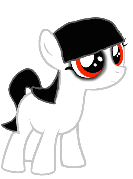 Size: 773x1032 | Tagged: safe, artist:cadence121, artist:undeadponysoldier, derpibooru import, edit, oc, oc:foalita, unofficial characters only, earth pony, pony, adorable face, base used, cute, eyelashes, female, filly, foal, goth, gothic eyeliner, gothic lolita, makeup, new oc, simple background, solo, trace, transparent background, vector