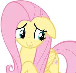 Size: 5334x5106 | Tagged: safe, artist:andoanimalia, derpibooru import, fluttershy, pegasus, pony, the crystalling, absurd resolution, cute, female, floppy ears, mare, shyabetes, simple background, solo, transparent background, vector