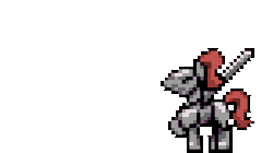 Size: 300x168 | Tagged: safe, artist:bitassembly, derpibooru import, pony, animated, armor, game:anonfilly, game:filly astray, knight, pixel art, simple background, solo, sprite, sword, transparent background, weapon