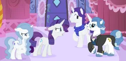 Size: 4248x2080 | Tagged: safe, artist:lucymarie2000, derpibooru import, fancypants, rarity, pony, discussion, family, female, male, offspring, parent:fancypants, parent:rarity, parents:raripants, raripants, shipping, straight