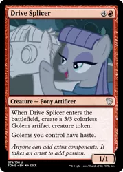 Size: 375x523 | Tagged: safe, derpibooru import, edit, maud pie, mudbriar, pony, student counsel, ccg, female, magic the gathering, male, maudbriar, petrification, rock, rockbriar, shipping, straight, that pony sure does love rocks, trading card, trading card edit