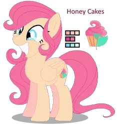 Size: 386x412 | Tagged: safe, artist:awoomarblesoda, derpibooru import, oc, oc:honey cakes, pegasus, pony, base used, female, magical lesbian spawn, mare, offspring, parent:fluttershy, parent:pinkie pie, parents:flutterpie, simple background, solo, transparent background