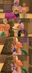 Size: 1920x4320 | Tagged: 3d, anthro, artist:papadragon69, aside glance, breasts, busty somnambula, busty twilight sparkle, comic, derpibooru import, hieroglyphics, looking at you, old master q, parody, reference, sideways glance, somnambula, source filmmaker, suggestive, translated in the description, twilight sparkle