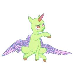 Size: 1200x1200 | Tagged: safe, artist:hippykat13, derpibooru import, alicorn, pony, base, horses doing horse things, solo