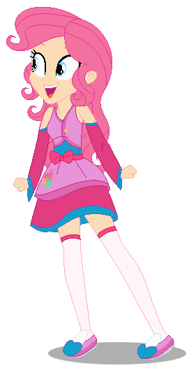 Size: 271x526 | Tagged: safe, artist:awoomarblesoda, derpibooru import, oc, oc:honey cakes, equestria girls, base used, clothes, female, magical lesbian spawn, offspring, parent:fluttershy, parent:pinkie pie, parents:flutterpie, simple background, solo, transparent background