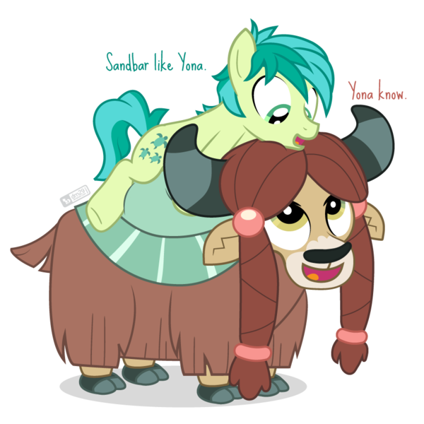 Size: 900x900 | Tagged: safe, artist:dm29, derpibooru import, sandbar, yona, earth pony, pony, yak, cute, female, interspecies, male, ponies riding yaks, sandabetes, shipping, simple background, straight, transparent background, yonabar, yonadorable