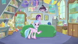Size: 1920x1080 | Tagged: safe, derpibooru import, screencap, silverstream, starlight glimmer, classical hippogriff, hippogriff, pony, student counsel, devon cody, starlight's office
