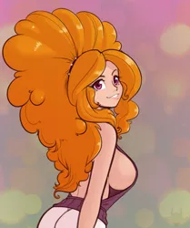 Size: 1338x1601 | Tagged: suggestive, artist:scorpdk, derpibooru import, adagio dazzle, human, equestria girls, rainbow rocks, anime, backless, backless sweater, beautiful, big breasts, braless, breasts, busty adagio dazzle, clothes, female, grin, humanized, looking at you, looking back, looking back at you, open-back sweater, sexy, sideboob, sleeveless, sleeveless sweater, smiling, solo, solo female, stupid sexy adagio dazzle, sweater, virgin killer sweater