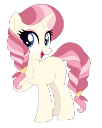 Size: 327x411 | Tagged: safe, artist:nightmarye, derpibooru import, oc, oc:candlelight glammer, pony, unicorn, base used, female, magical lesbian spawn, mare, offspring, parent:fluttershy, parent:princess celestia, parents:flutterlestia, simple background, solo, transparent background